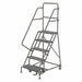 Rolling Ladder 5 Step Steel Perforated