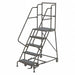 Rolling Ladder 5 Step Steel Perforated