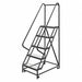 Rolling Ladder 5 Step Steel Serrated