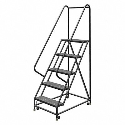 Rolling Ladder 5 Step Steel Perforated