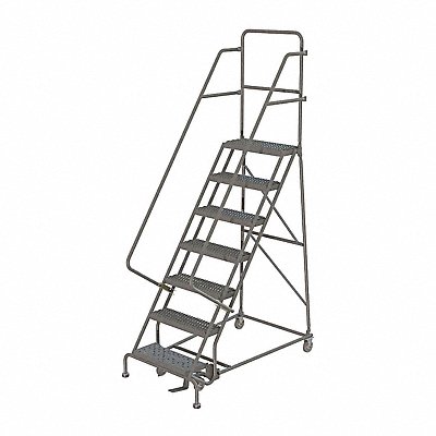 Rolling Ladder 6 Step Steel Perforated