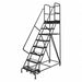 Rolling Ladder 8 Step Steel Serrated