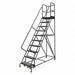 Rolling Ladder 10 Step Steel Perforated