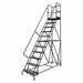 Rolling Ladder 11 Step Steel Perforated