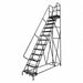 Rolling Ladder 13 Step Steel Serrated