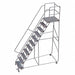 Rolling Ladder 11 Step Aluminum Serrated