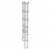 Fixed Ladder w/ Safety Cage Steel 25 ft.