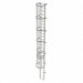 Fixed Ladder w/ Safety Cage Steel 27 ft.