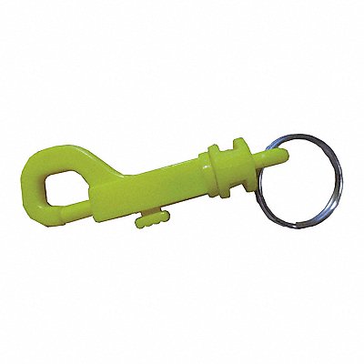 Plastic Key Clip 2-5/8 In Yellow