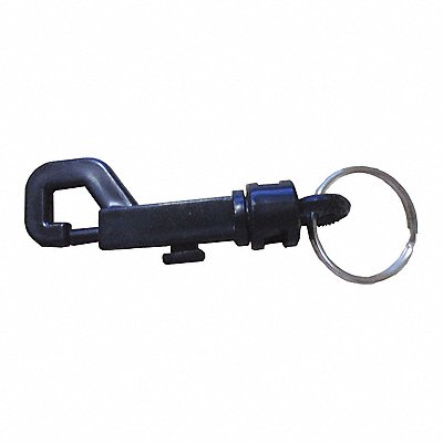 Plastic Key Clip 2-5/8 In Black