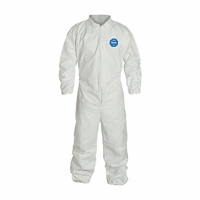 D2233 Coveralls 3XL Wht Tyvek 400 PK25