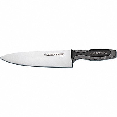 Cooks Knife 8 in Blade Black/Gray Handle