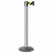 Barrier Post Steel Gray