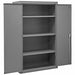 Storage Cabinet 60 x36 x18 Gray 3Shlv