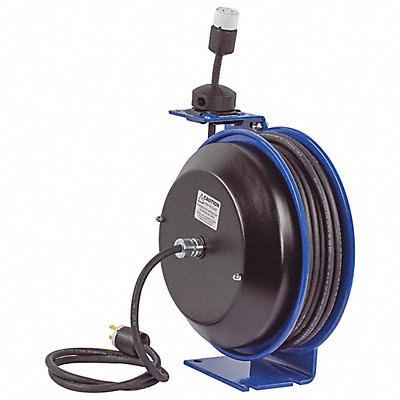 Cord Reel 50 ft 12/3 SJO Blue 120VAC