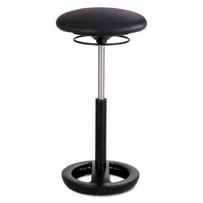 STOOL,ERGONOMIC,VINYL,BK