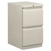 PEDESTAL,28"H,2 DRAWER,GY