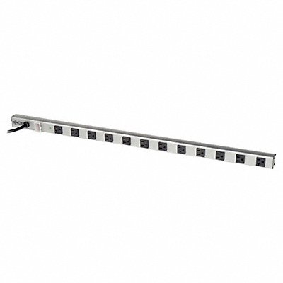 Power Strip Aluminum 120V 5-20P Outlet