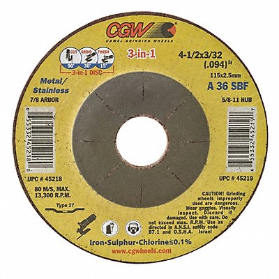 Ctr Whl Depressed 6x3/32.094x7/8 T27