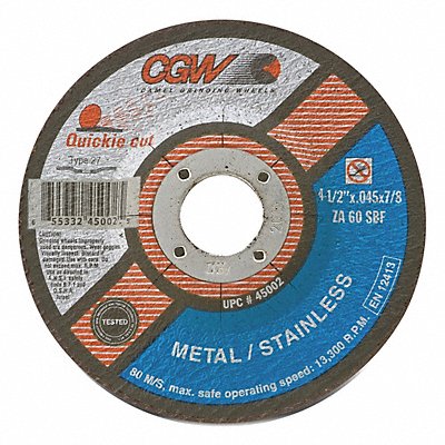 Depressed Ctr Whl 7x1/16x7/8 T27