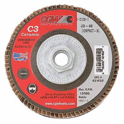 Flap Disc 4.5x5/8-11 C3 Cmpct Cer XL 60G