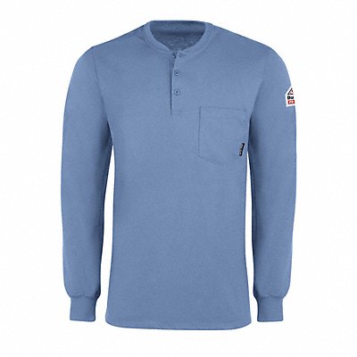 Ls Fr Interlock Henley Lb 6.25 Oz