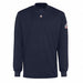 D9247 FR Lng Slv Mock Turtleneck Shirt Navy LT