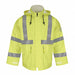 Fr Hi-Vis Rain Jacket Yellow