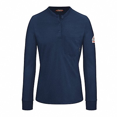 Ls Fr Henley Womens Navy