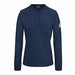 Ls Fr Henley Womens Navy