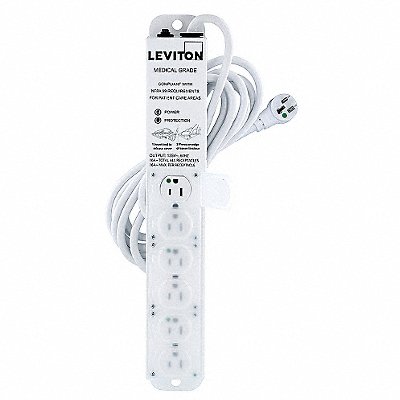 Outlet Strip 15 A 15 ft Cord L 6 Outlets