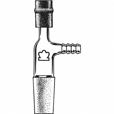 Adapter 110 mm L 24/40 24/40 Clear