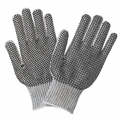Regular Weight Cotton Black Poly L PK12