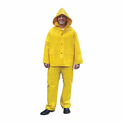 Rain Suit Jacket/Bib Unrated Yellow 4XL