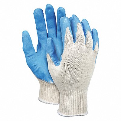 Med Weight Cotton Blue Latex Dip L PK12