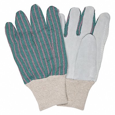 Leather Gloves Gray S PK12