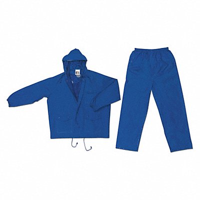 Rain Suit w/Jacket/Pant Unrated Blue L