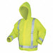 Rain Jacket w/Hood Hi-Vis Yellow/Green L