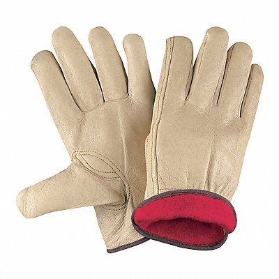 Pigskin Driver Red Fleece Lined M PK12