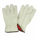 Leather Gloves Beige M PK12