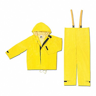 Rain Suit Jacket/Bib Unrated Yellow 2XL