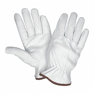 J3549 Leather Gloves White S PK12