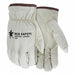 Leather Gloves Beige M PK12
