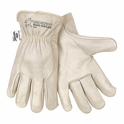 J3527 Leather Gloves Beige M PK12