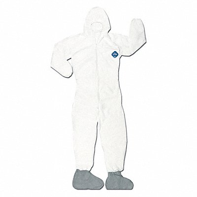 Tyvek Coverall W Hood Boot 3XL PK25