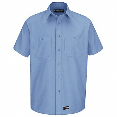 Short Sleeve Shirt Lt Blu Poly/Cttn 2XL