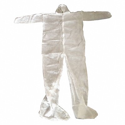 Coveralls XL Wht Polypropylene PK25