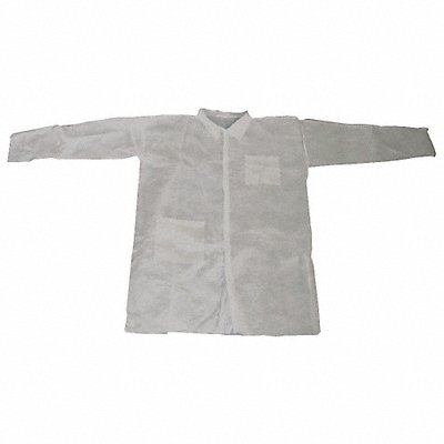 G6098 Lab Coat White Button 3XL PK25