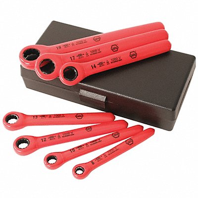 Box End Wrench Set Chrome Stndrd Metric