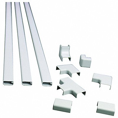 Cord Covering Kit White Plastic